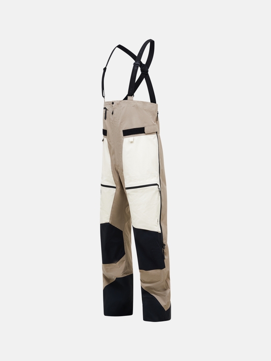 Beige / Cream Men Peak Performance Vertical Gore-tex Pro 3l Shell Bib Pants | US-HXRCM2480