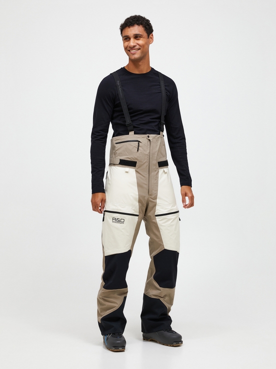 Beige / Cream Men Peak Performance Vertical Gore-tex Pro 3l Shell Bib Pants | US-HXRCM2480