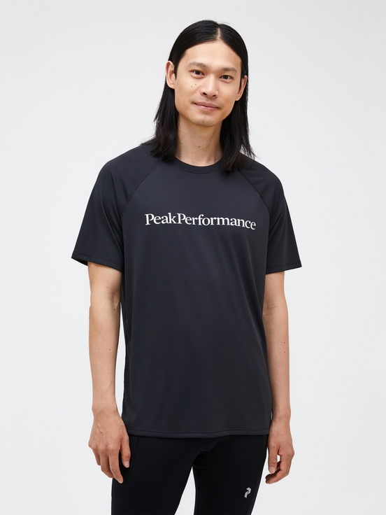 Black Men Peak Performance Active T-shirt | US-UAFRS6157