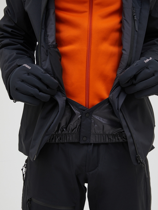 Black Men Peak Performance Alpine Gore-tex 2l Insulated Shell Ski Jacket | US-QYJRX0941