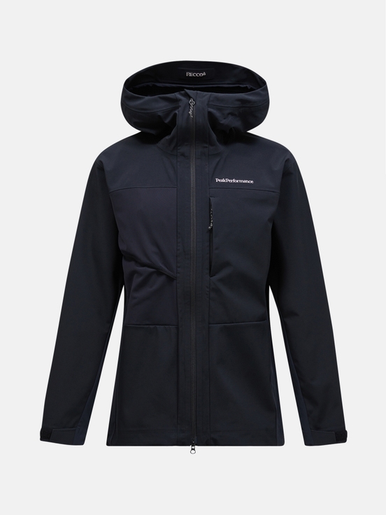 Black Men Peak Performance Ascent Softshell Ski Jacket | US-HVQKI2576