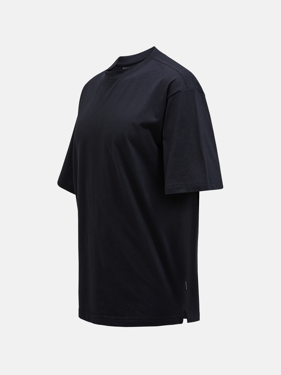 Black Men Peak Performance Coolmax Cotton T-shirt | US-WZDVL3416