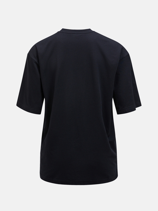 Black Men Peak Performance Coolmax Cotton T-shirt | US-WZDVL3416