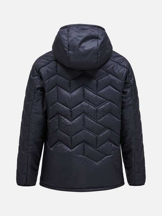 Black Men Peak Performance Elevate Hood Down Jacket | US-QWSVH2158