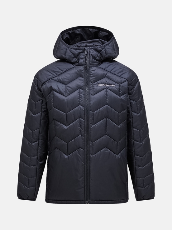 Black Men Peak Performance Elevate Hood Down Jacket | US-QWSVH2158