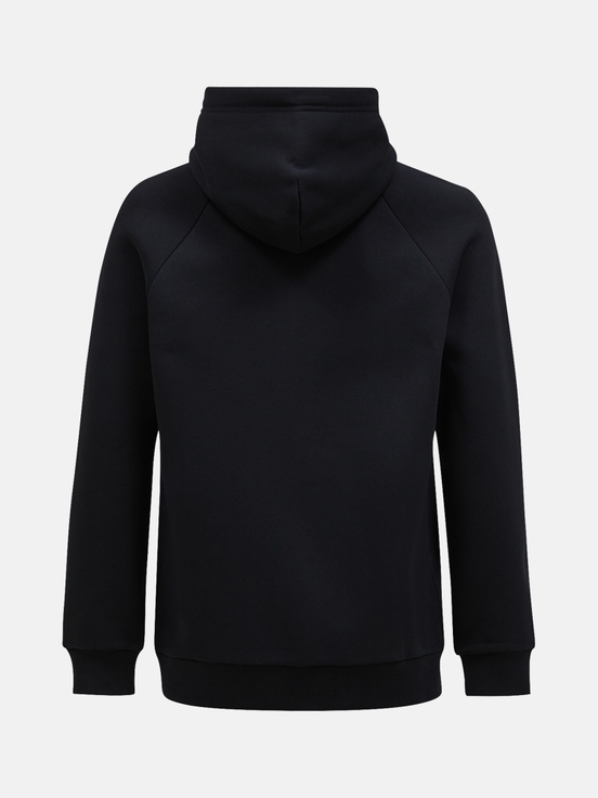 Black Men Peak Performance Fwt Logo Zip Hood Hoodie | US-PLYHF0976