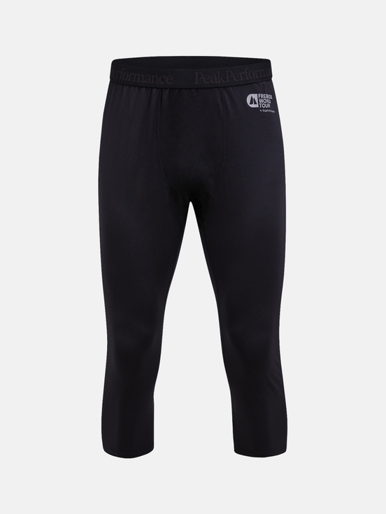 Black Men Peak Performance Fwt Spirit 3/4 Short John Synthetic Base Layer Pants | US-WSUZE3541