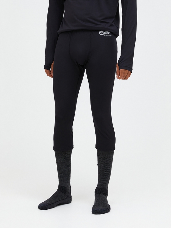 Black Men Peak Performance Fwt Spirit 3/4 Short John Synthetic Base Layer Pants | US-WSUZE3541