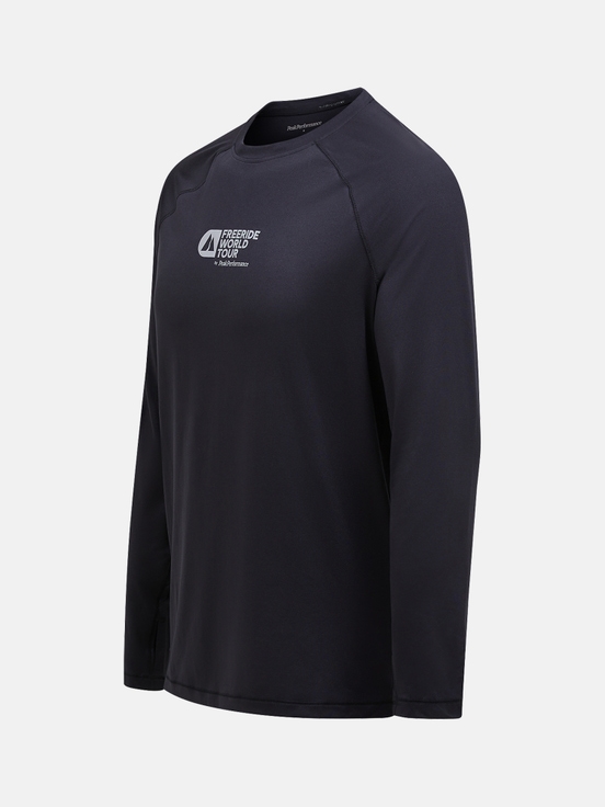 Black Men Peak Performance Fwt Spirit Crew Synthetic Base Layer | US-GLOQA8420