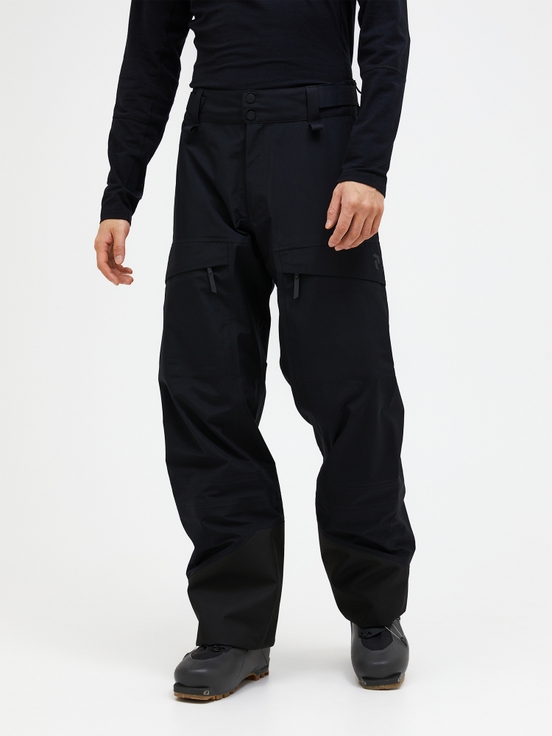 Black Men Peak Performance Gravity Gore-tex 3l Shell Ski Pants | US-QNRSF8951