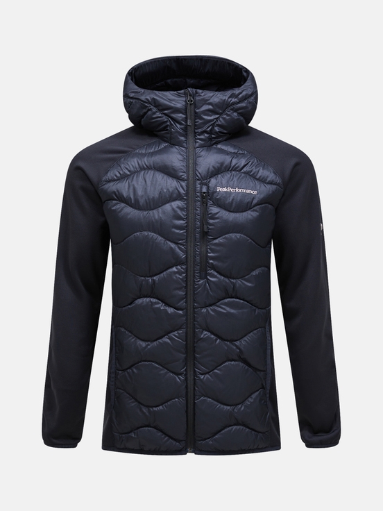 Black Men Peak Performance Helium Hybrid Hood Down Jacket | US-ISPYF5321