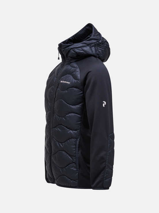 Black Men Peak Performance Helium Hybrid Hood Down Jacket | US-ISPYF5321