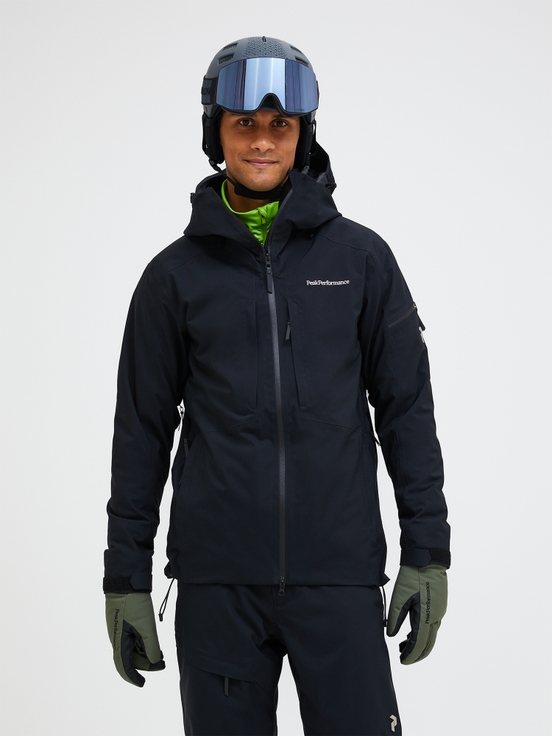 Black Men Peak Performance Insulated 2l Ski Jacket | US-NUMGV8413