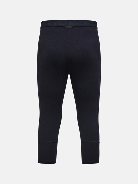 Black Men Peak Performance Magic 3/4 Long Johns Base Layer Pants | US-DMATE7239