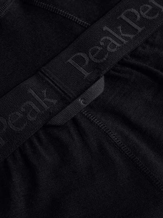 Black Men Peak Performance Magic 3/4 Long Johns Base Layer Pants | US-DMATE7239