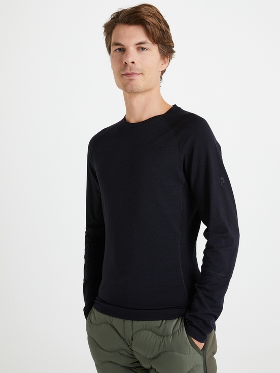 Black Men Peak Performance Magic Crew Base Layer | US-YUTPC8139