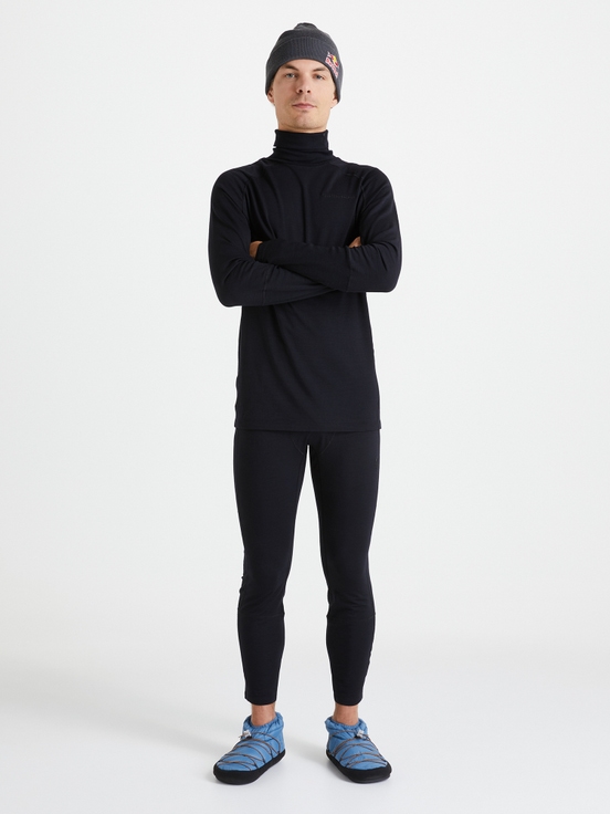 Black Men Peak Performance Magic Rollneck Base Layer | US-FQLMB6725