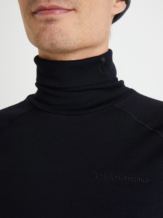 Black Men Peak Performance Magic Rollneck Base Layer | US-FQLMB6725