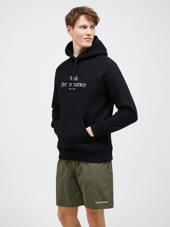 Black Men Peak Performance Original Hoodie | US-GKHOX8172