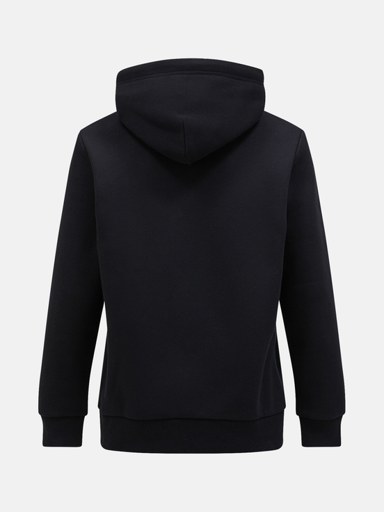 Black Men Peak Performance Original Small Logo Hood Hoodie | US-QCFSN3842