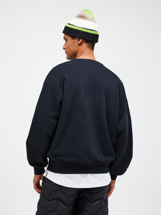 Black Men Peak Performance Original Terry Crew Sweatshirt | US-KPEAB6924