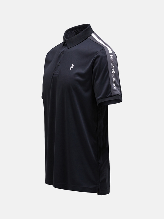 Black Men Peak Performance Player Polo Polo Shirts | US-LIUOA8461