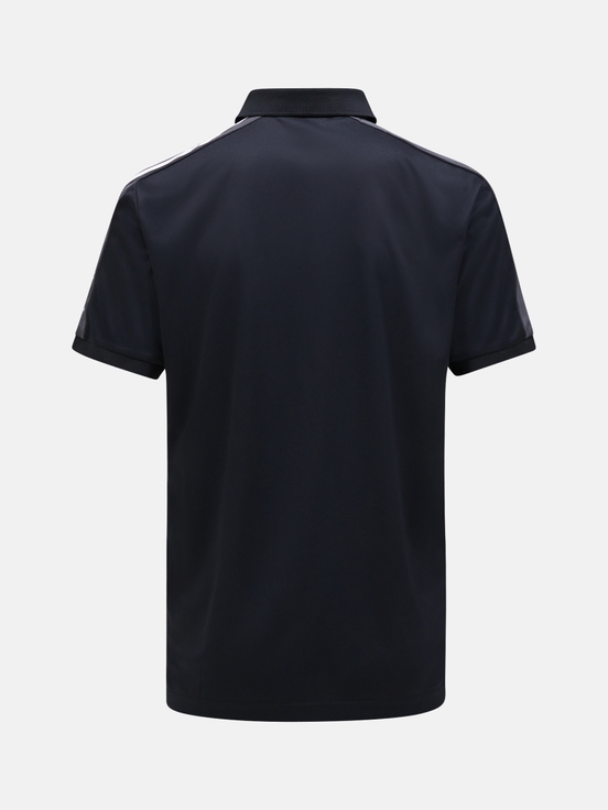 Black Men Peak Performance Player Polo Polo Shirts | US-LIUOA8461