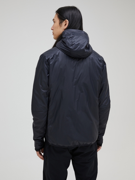 Black Men Peak Performance Radiance Hood Winter Jacket | US-GCDSE2854