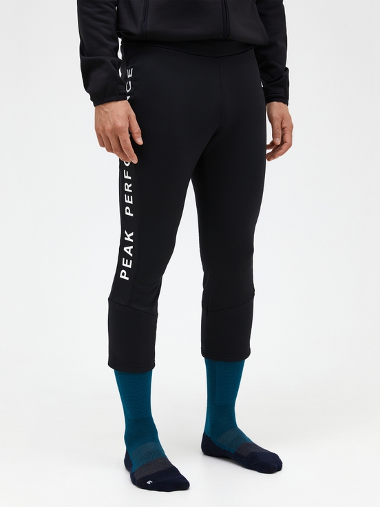 Black Men Peak Performance Rider Base Layer Pants | US-IUZPW5890