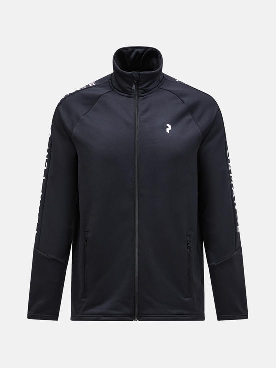 Black Men Peak Performance Rider Zip Midlayers | US-LHJYO0368