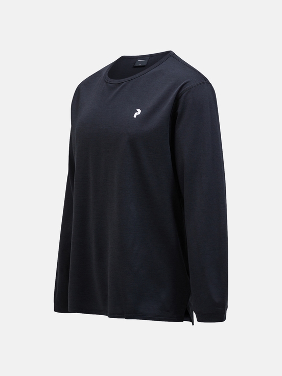 Black Men Peak Performance Trail Longsleeve T-shirt | US-CMIHQ9163