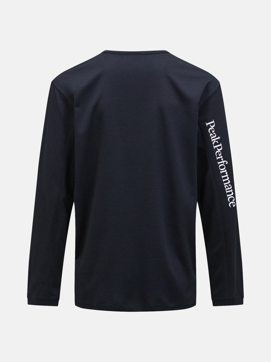 Black Men Peak Performance Trail Longsleeve T-shirt | US-CMIHQ9163