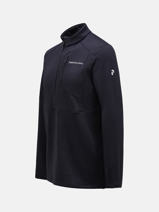 Black Men Peak Performance Trail Polartec® Power Grid™ Half Zip Fleece | US-WYDVI1874