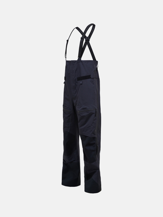 Black Men Peak Performance Vertical Gore-tex Pro 3l Shell Bib Pants | US-FJDQA3047