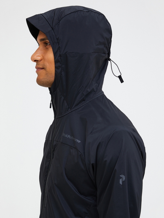 Black Men Peak Performance Vislight Wind Jacket | US-SRBMJ1587