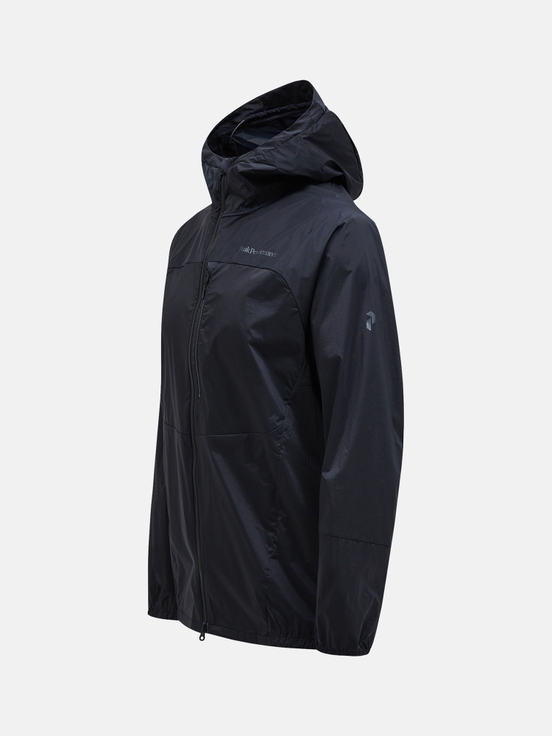 Black Men Peak Performance Vislight Wind Jacket | US-SRBMJ1587