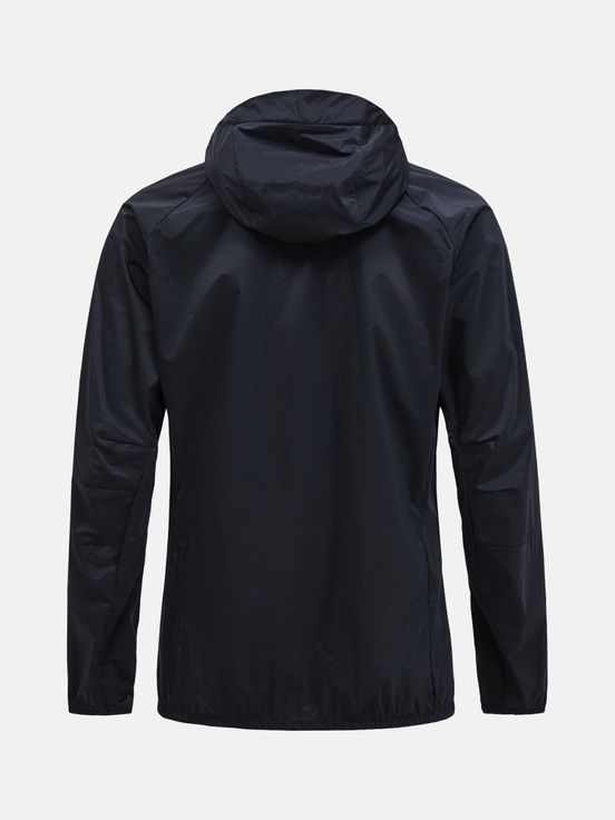 Black Men Peak Performance Vislight Wind Jacket | US-SRBMJ1587