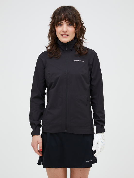 Black Women Peak Performance 2.5l Shell Jacket | US-EXPYB2945