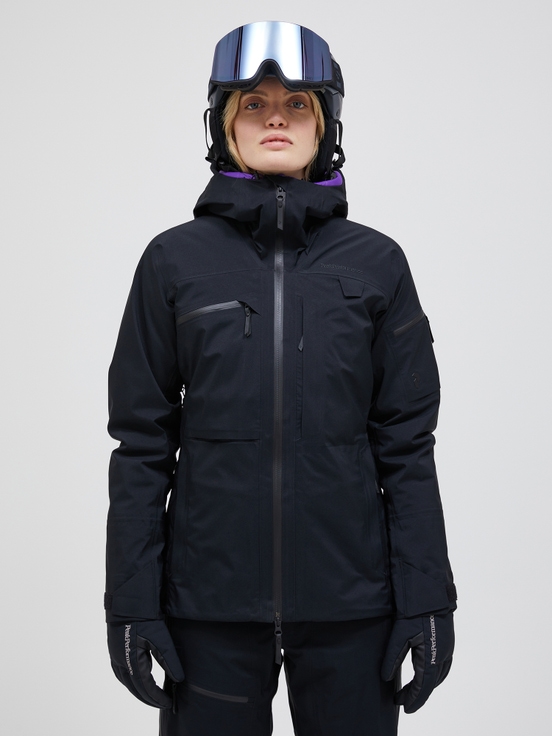 Black Women Peak Performance Alpine Gore-tex 3l Shell Ski Jacket | US-GTEIM4352