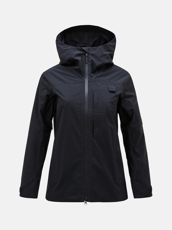 Black Women Peak Performance Alpine Gore-tex 2l Insulated Shell Ski Jacket | US-VBHKD8071