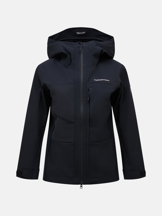 Black Women Peak Performance Ascent Softshell Ski Jacket | US-WSYQD7102