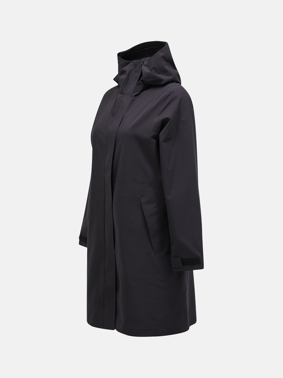 Black Women Peak Performance Cloudburst Hipe 2.5l Shell Coat | US-BYUTS4806