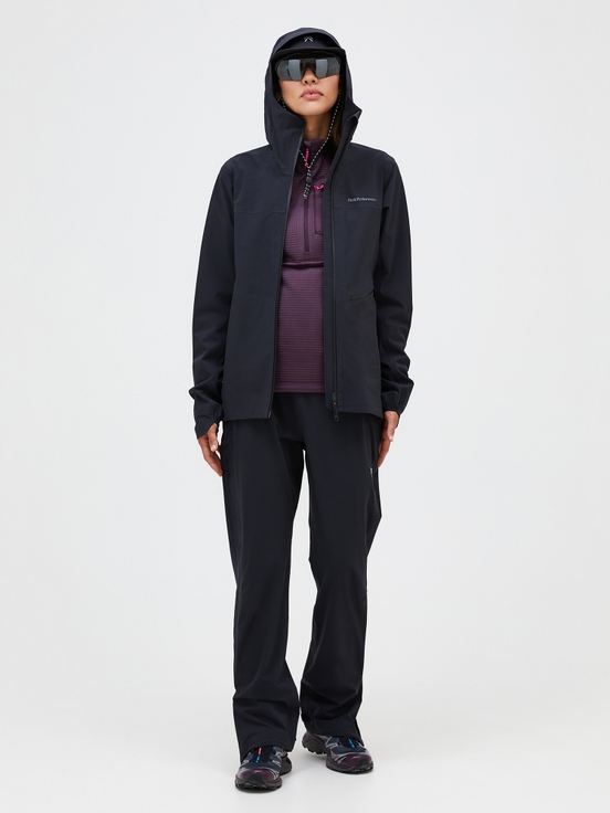 Black Women Peak Performance Commuter Hipe 3l Shell Jacket | US-SJEQT5462