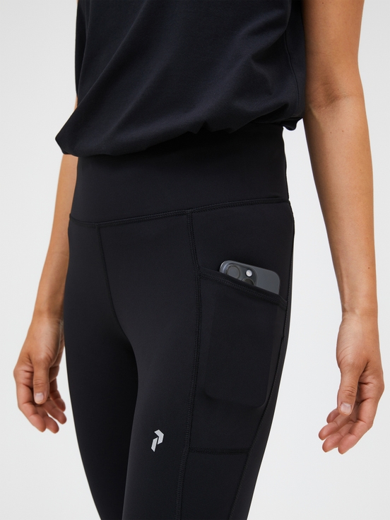 Black Women Peak Performance Flow Tights | US-IHOAJ7408