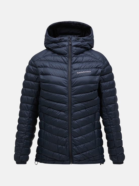 Black Women Peak Performance Frost Hood Down Jacket | US-QGAFS9647