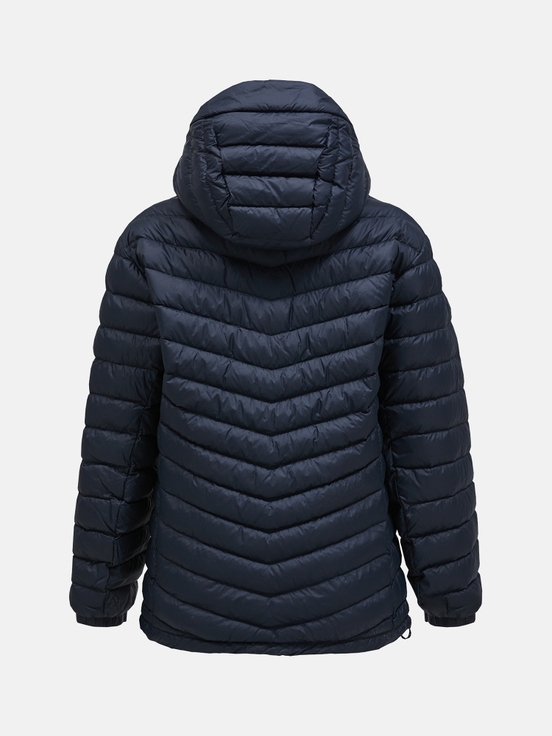 Black Women Peak Performance Frost Hood Down Jacket | US-QGAFS9647