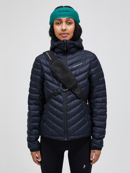 Black Women Peak Performance Frost Hood Down Jacket | US-QGAFS9647