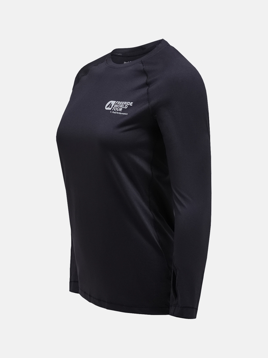 Black Women Peak Performance Fwt Spirit Crew Synthetic Base Layer | US-HAFBZ4879