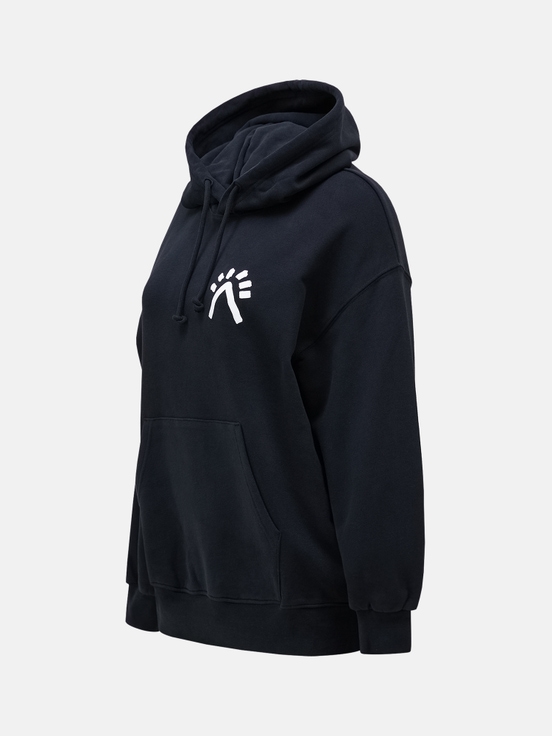 Black Women Peak Performance Graphic Hoodie | US-TJKYO5304