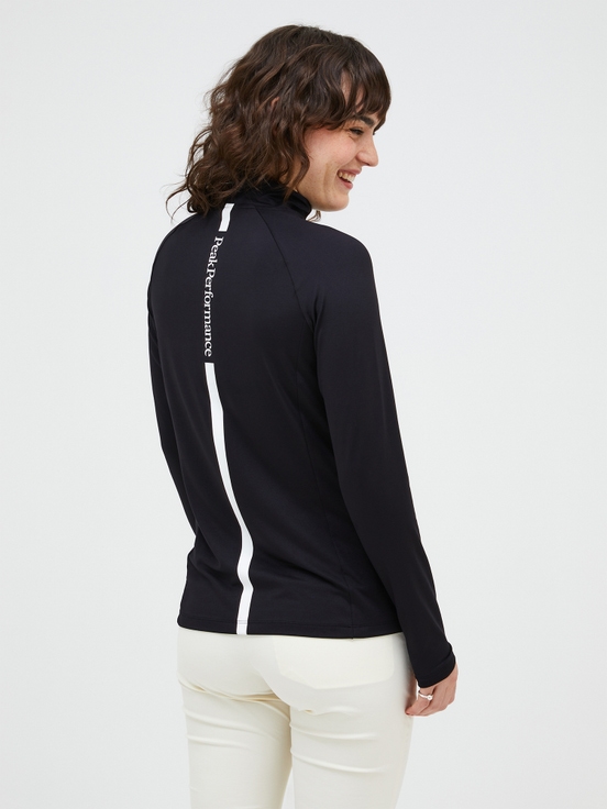 Black Women Peak Performance Half Zip Base Layer | US-WVHGC6751